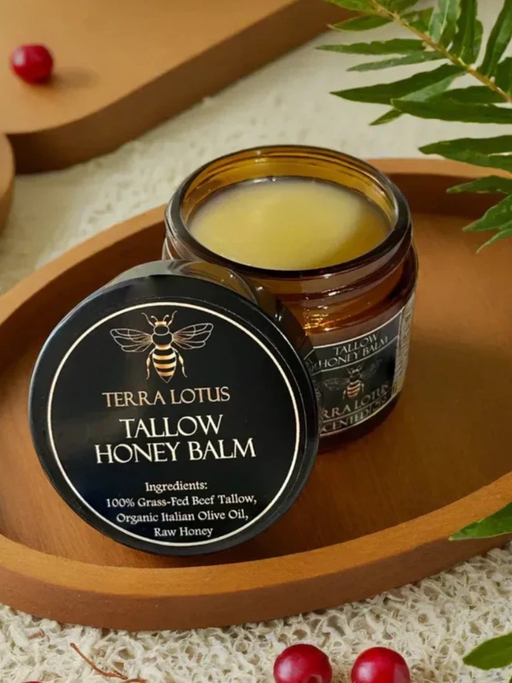 Terra Lotus Tallow Honey Balm- Lavender scented